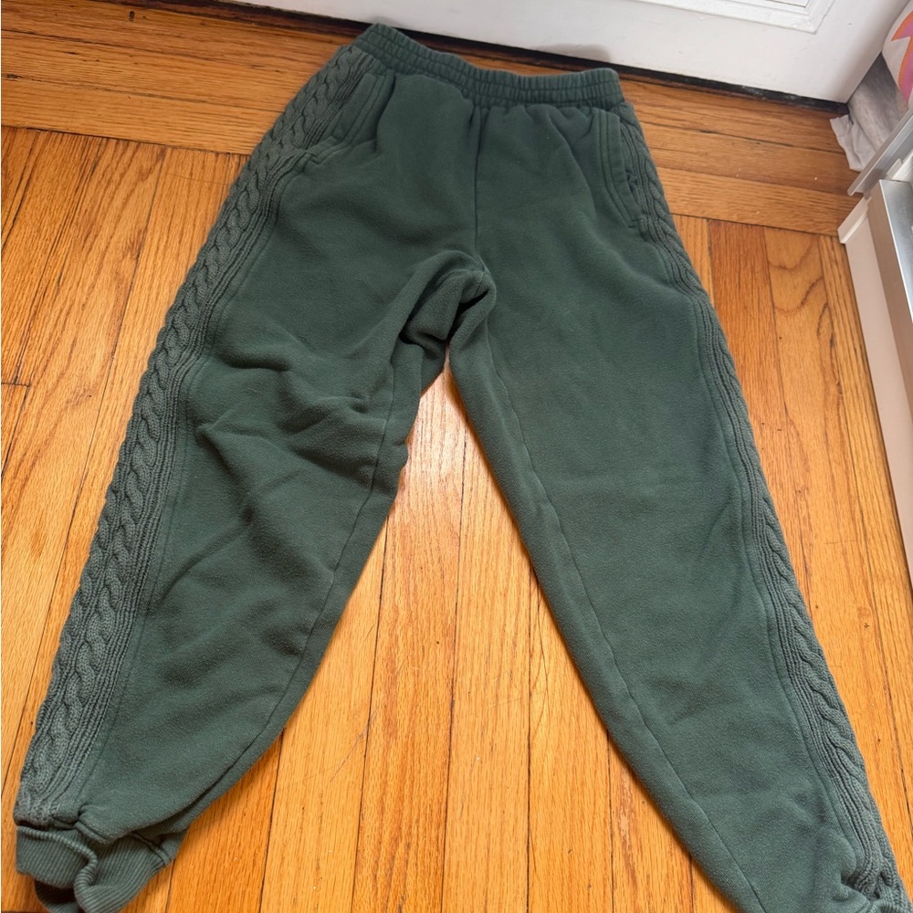Aerie Women’s Forest Green Sweatsuit (Crewneck and Sweatpants)